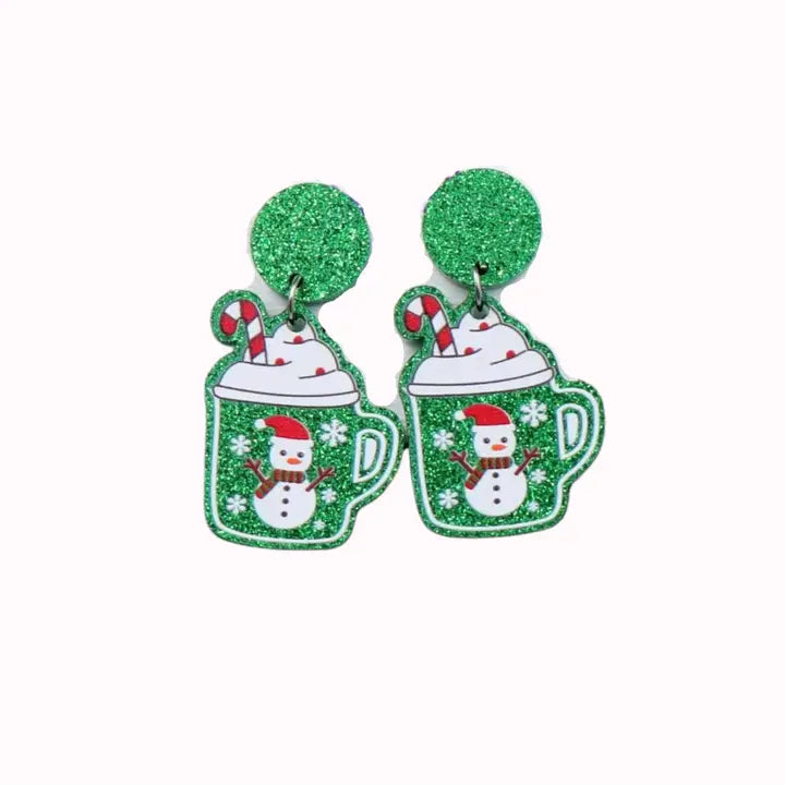 Christmas Hot Cocoa Earrings
