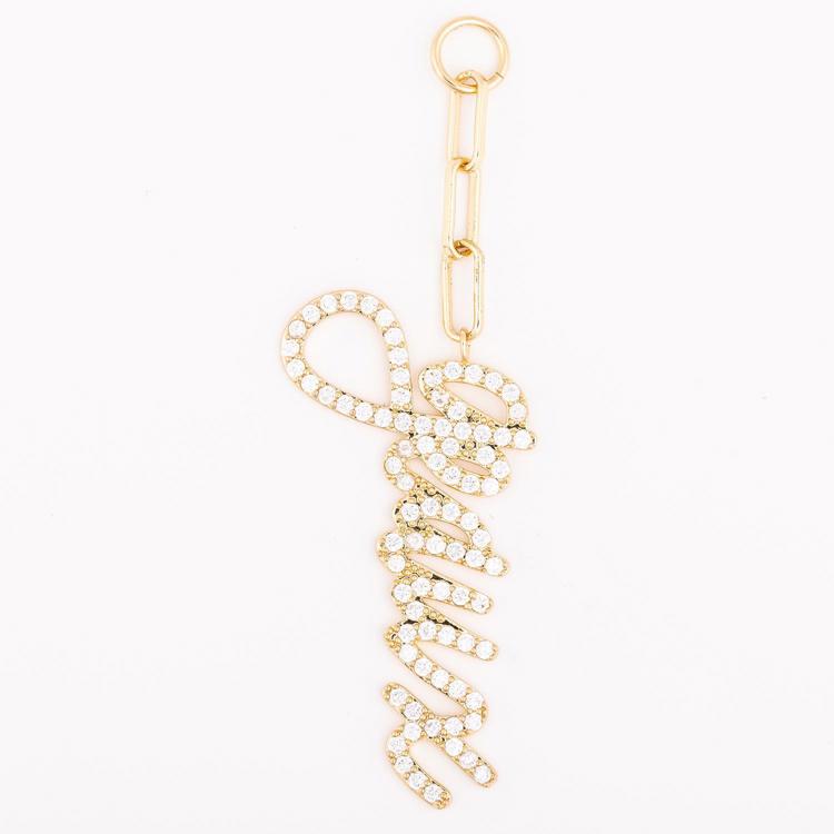 MM - Bag Charm LSU Geaux