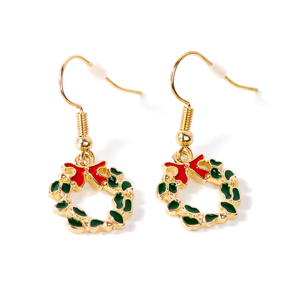 TRS - Christmas Wreath Drop Earrings