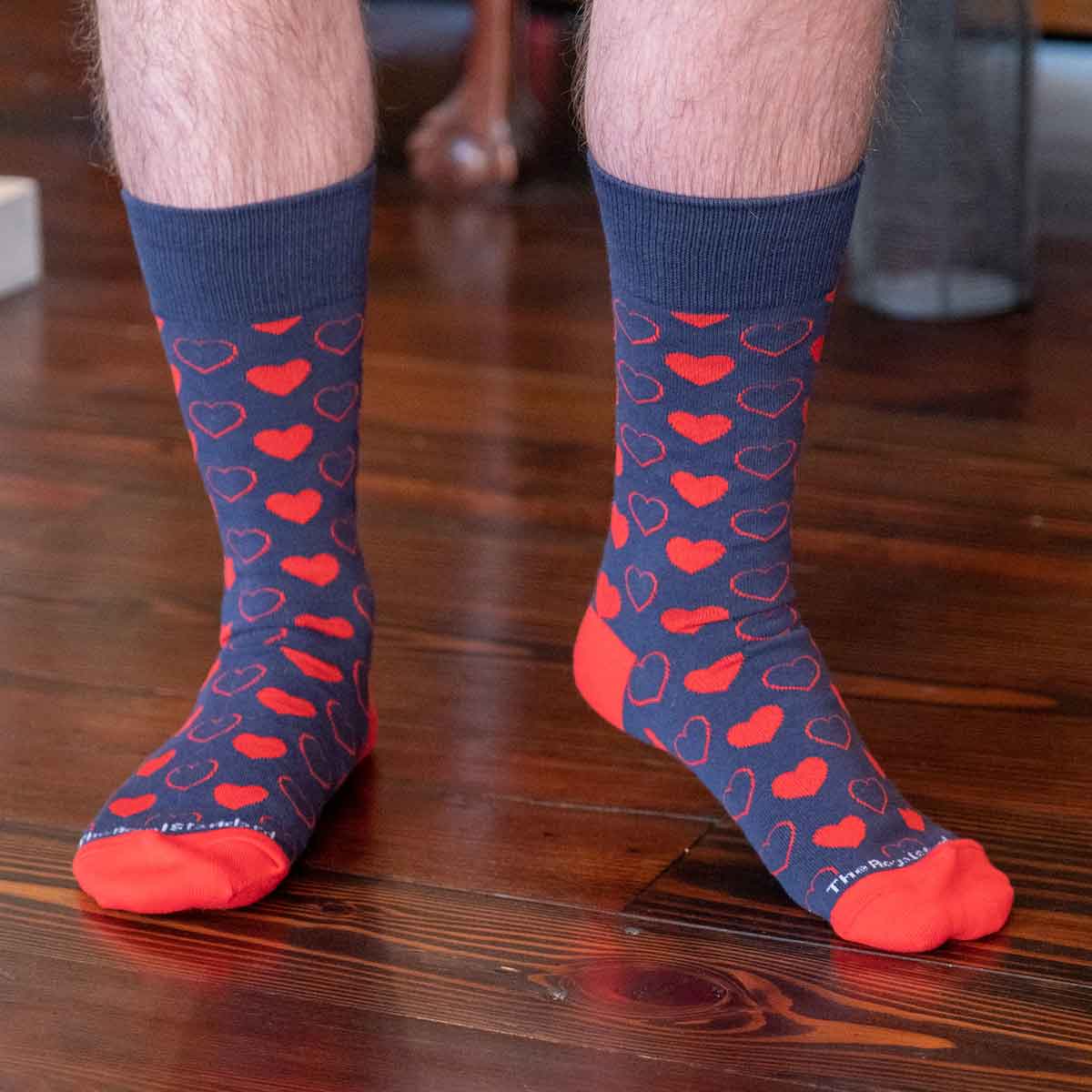 Men's Heart Socks - Ascension Golf Carts, LLC