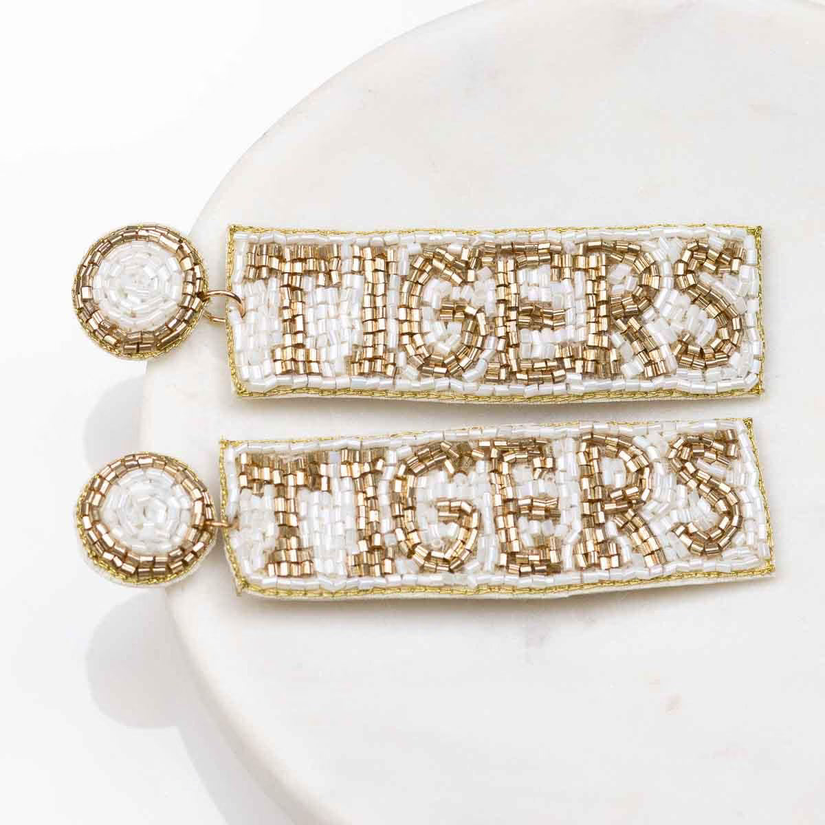TRS - Tigers Beaded Earrings