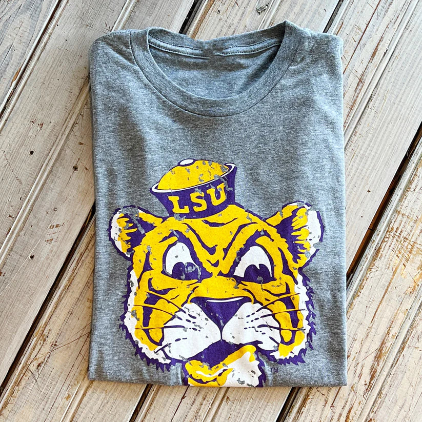 LSU Sailor Mike Tee - Heather Grey