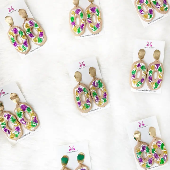 King Cake Earrings