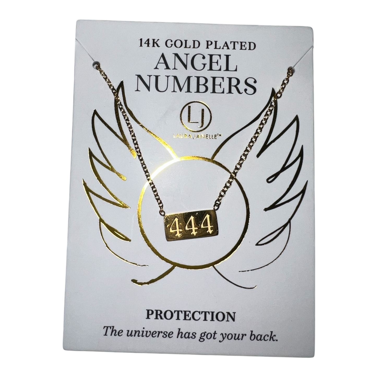 Gold 444 Angel Number Necklace