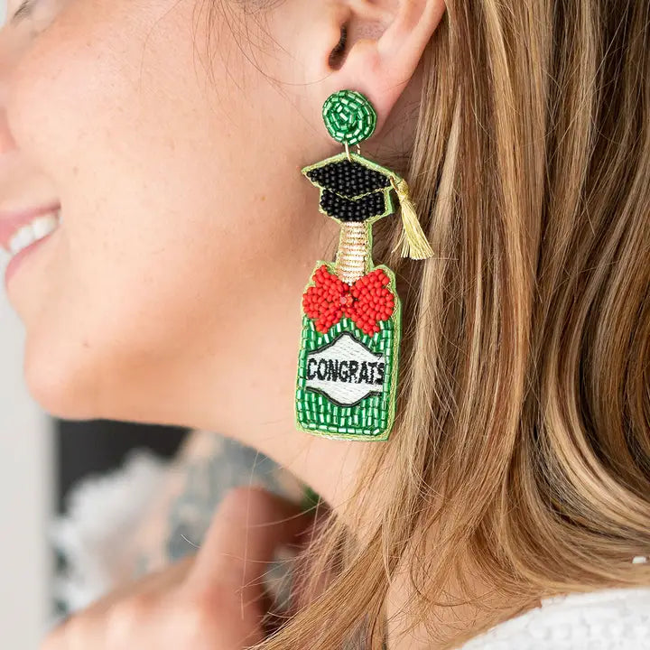 Toss the Tassel Graduation Earrings