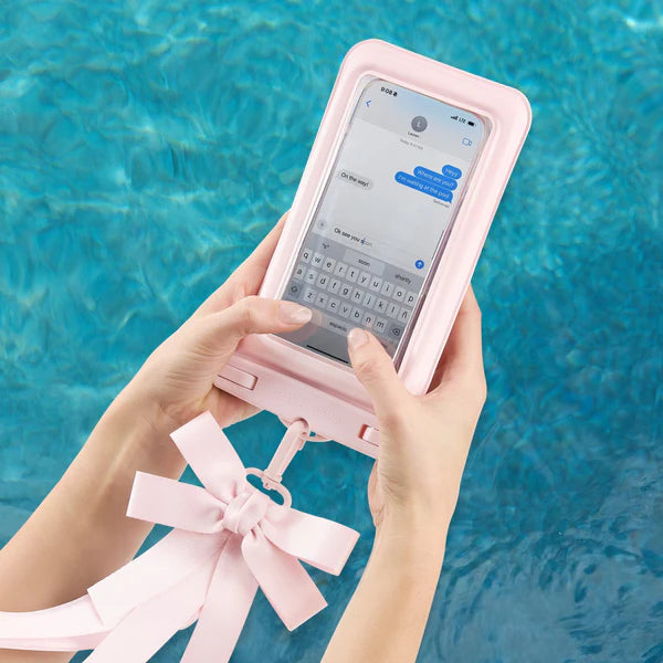 Case-Mate : Ballet Pink Bow Waterproof Floating Pouch