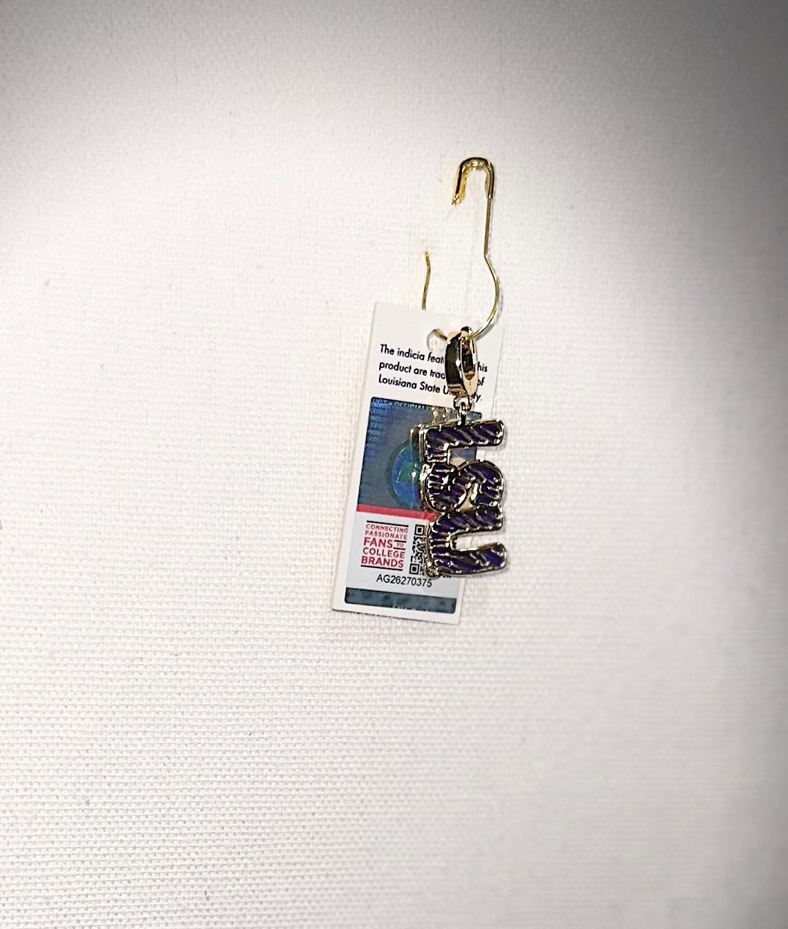 MM - Sophie Luxe LSU Tiger Stripe Charm