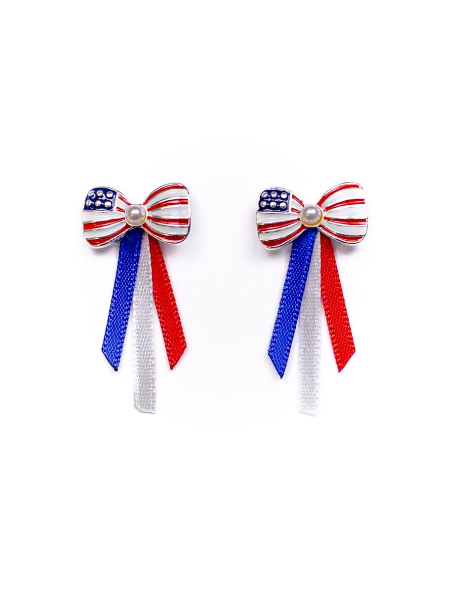 TRS - Americana Bow Stud Earrings