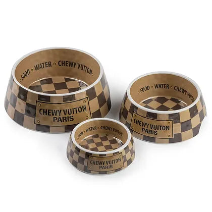 Medium Checker Chewy Vuiton Bowl - Ascension Golf Carts, LLC