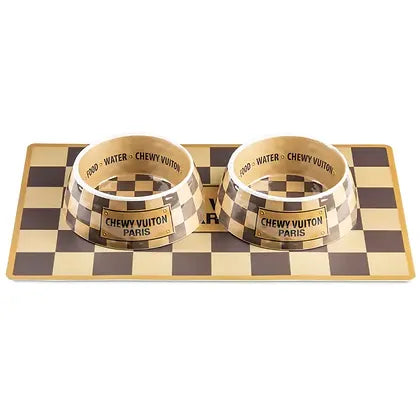 Checker Chewy Vuiton Placemat - Ascension Golf Carts, LLC