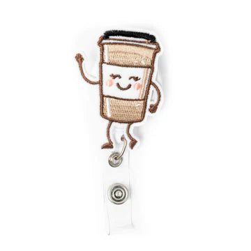 Coffee Cup Badge Reel - Ascension Golf Carts, LLC