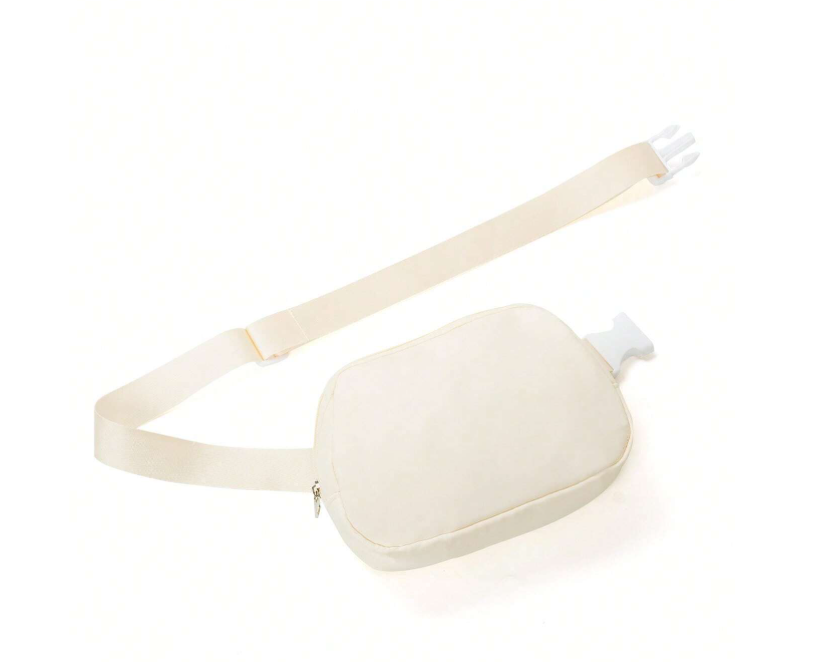 Cream Small Belt Bag