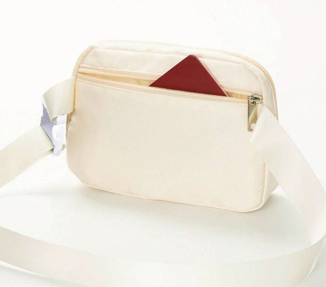 Cream Small Belt Bag