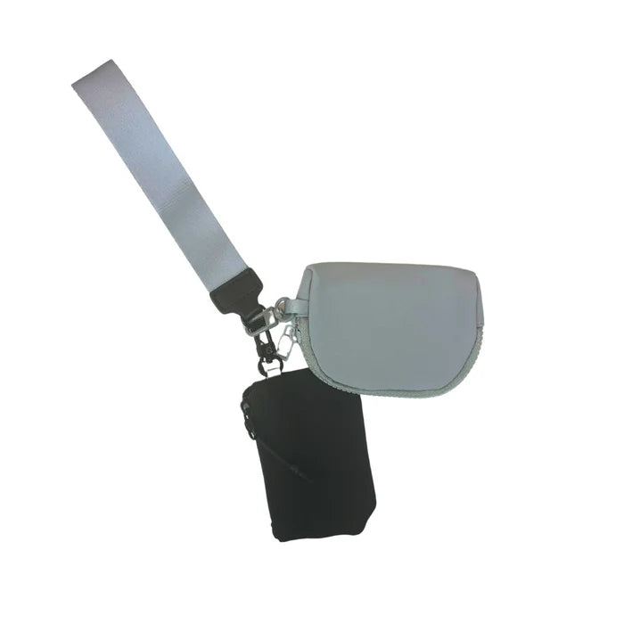 Black Dual Pouch Wallet