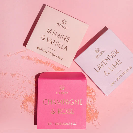 Musee - Champagne & Rose Mini Bath Salt Soak