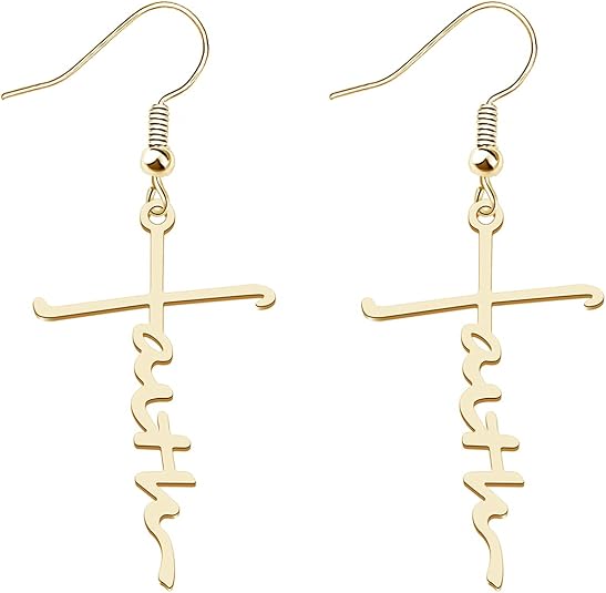 TRS - Faith Cross Earrings