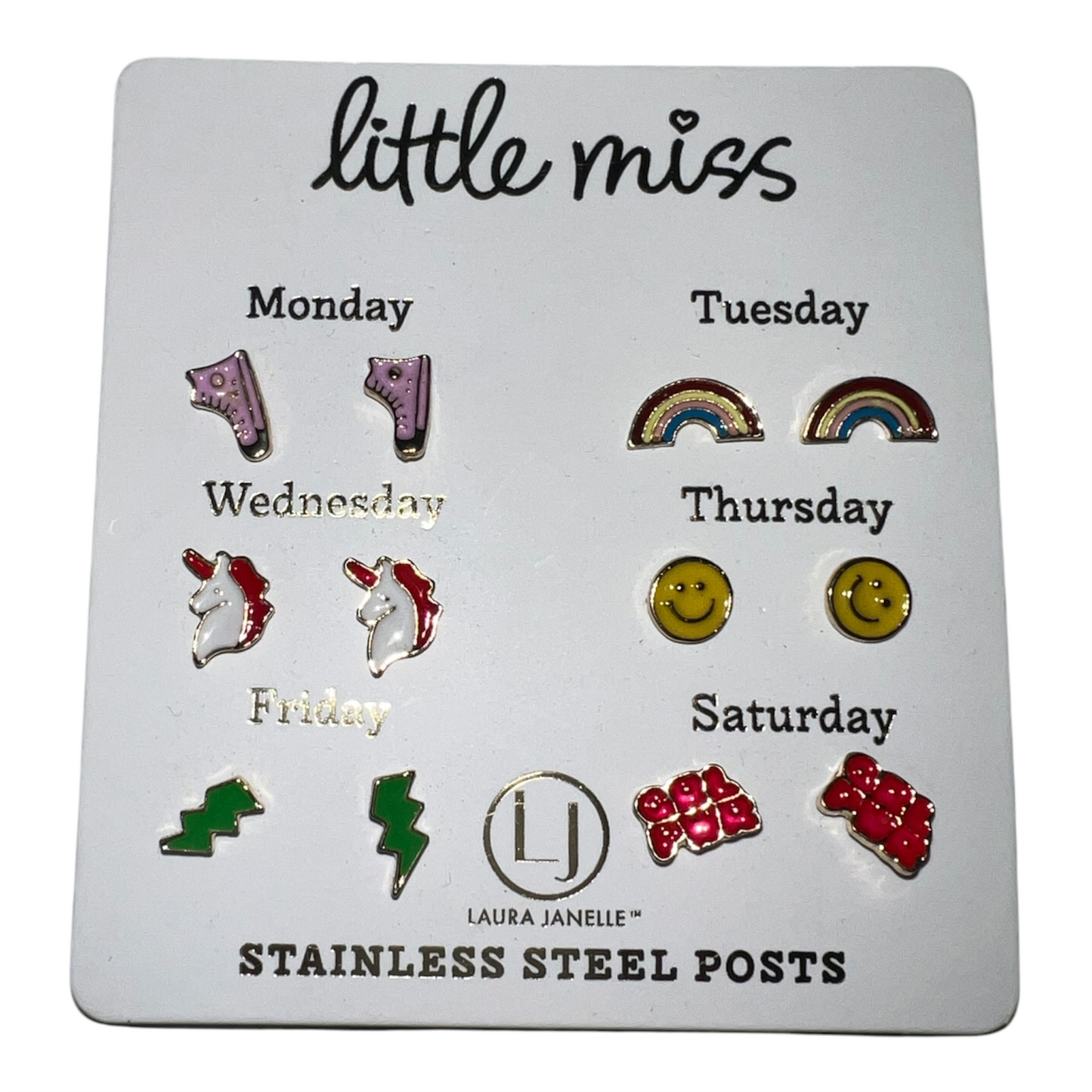 Girl Power Kids 6pk Earrings