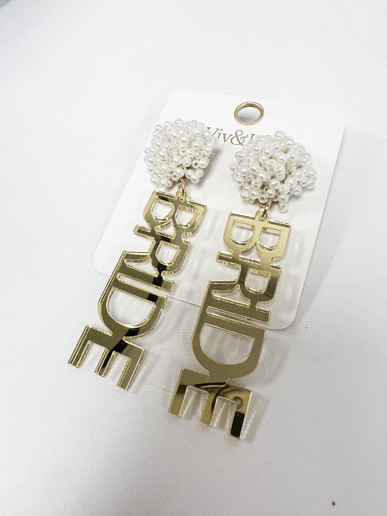 Gold Bride Earrings