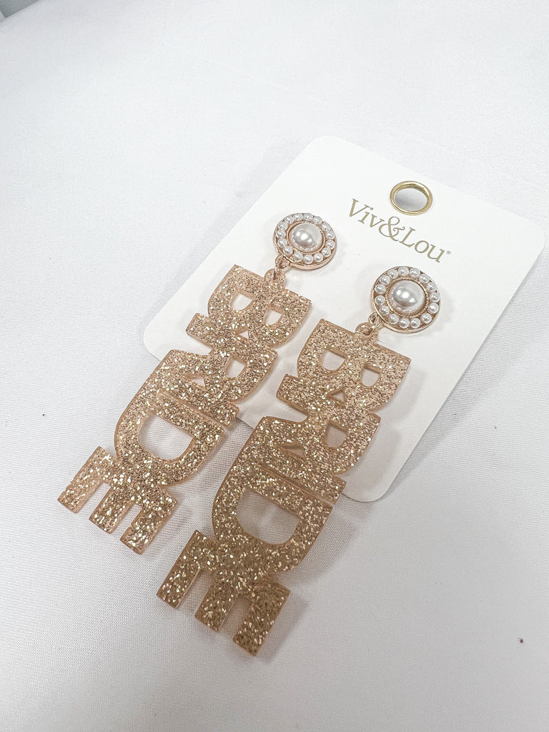 Gold Bride Earrings