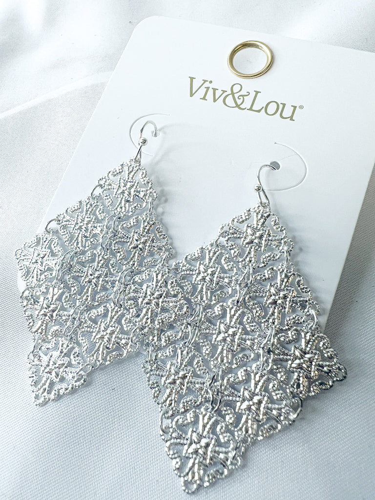 Silver Rylee Earrings - Ascension Golf Carts, LLC