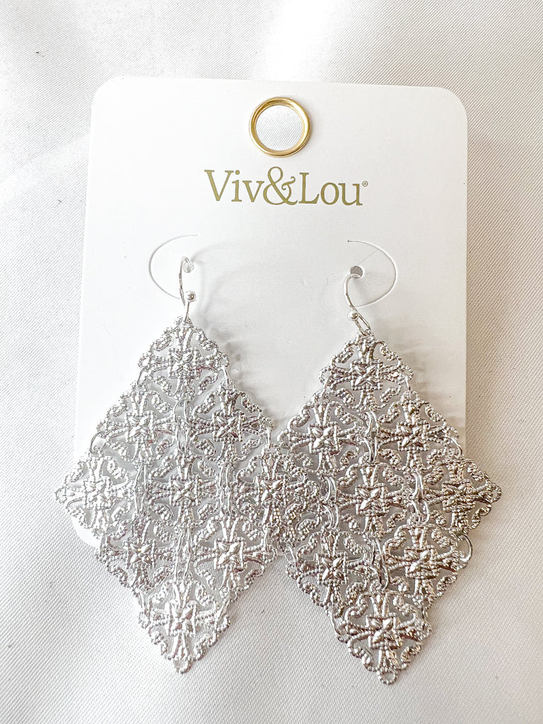 Silver Rylee Earrings - Ascension Golf Carts, LLC