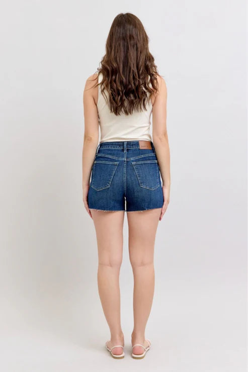 Judy Blue High Waist Criss-Cross Waistband Shorts