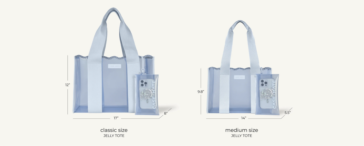 Case-Mate: Ballet Pink Bow Medium Jelly Tote