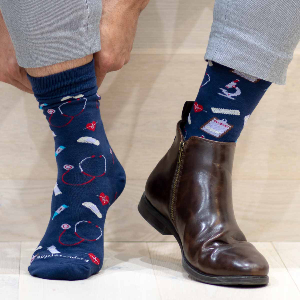 Men's Navy Medical Socks - Ascension Golf Carts, LLC
