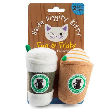Meowbucks (2 coffee cups) Catnip Toys - Ascension Golf Carts, LLC