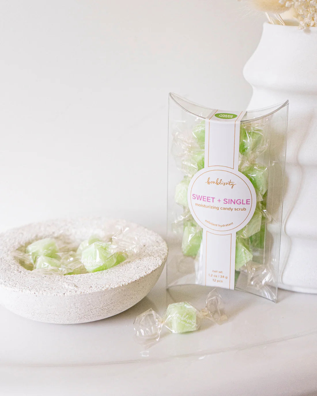 Bonblissity - Mini Pack Cube Candy Scrub - Fresh Lemongrass