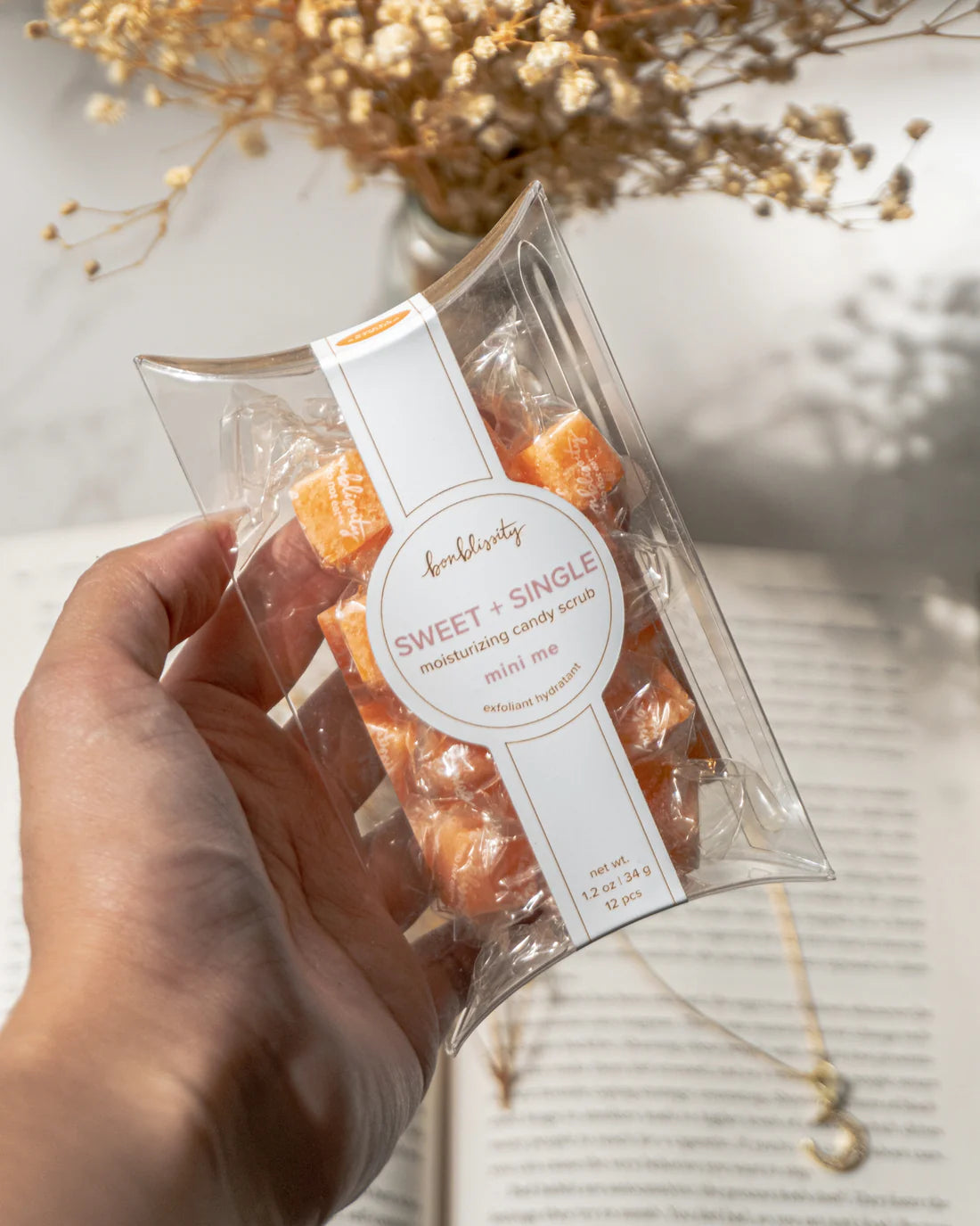 Bonblissity - Mini Pack Cube Candy Scrub - Sweet Satsuma