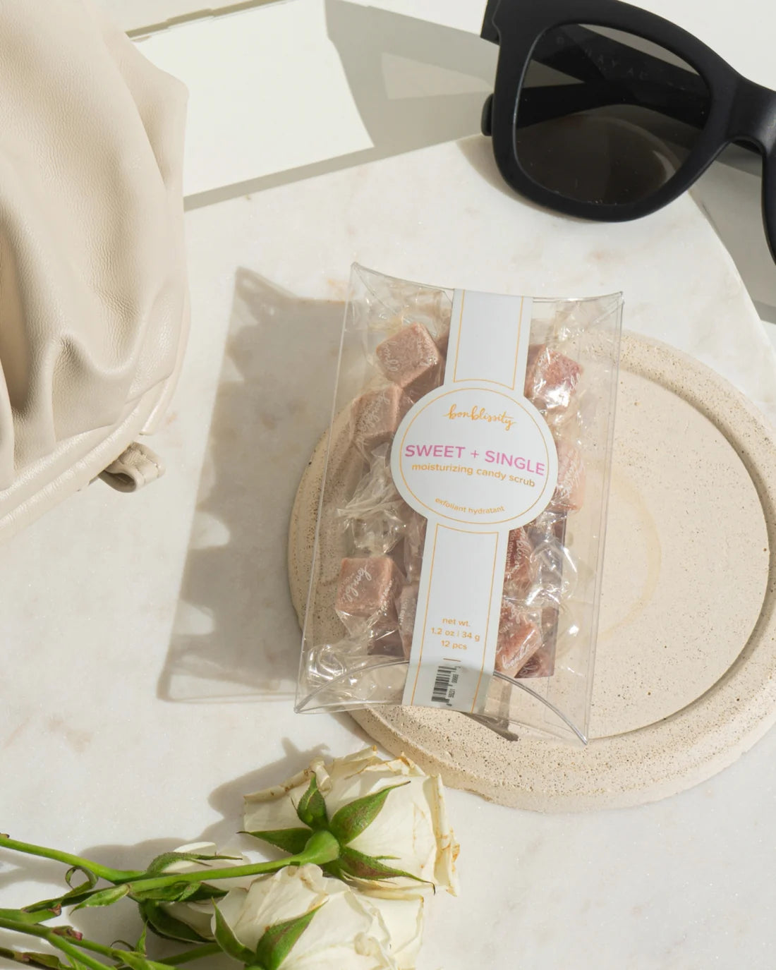 Bonblissity - Mini Pack Cube Candy Scrub - Vanilla Brown Sugar