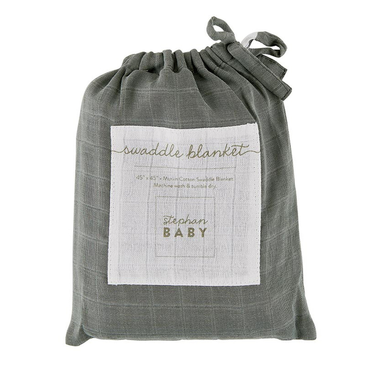Swaddle Blanket - Grey Hearts