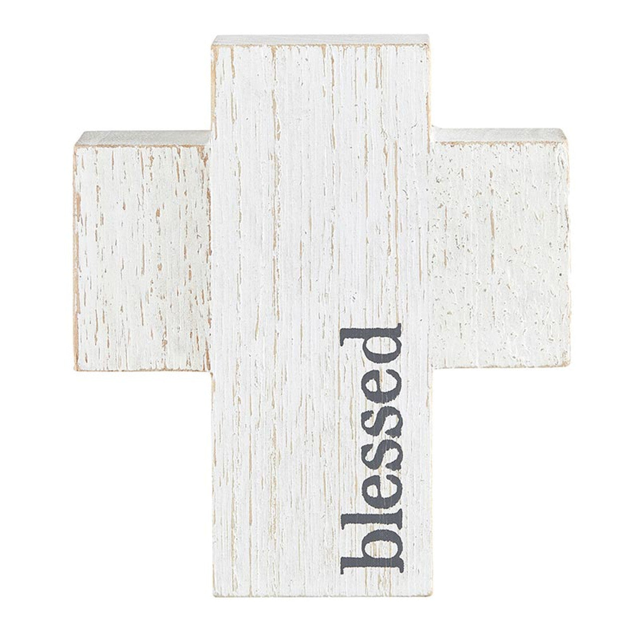 Face to Face Wood Cross - Blessed