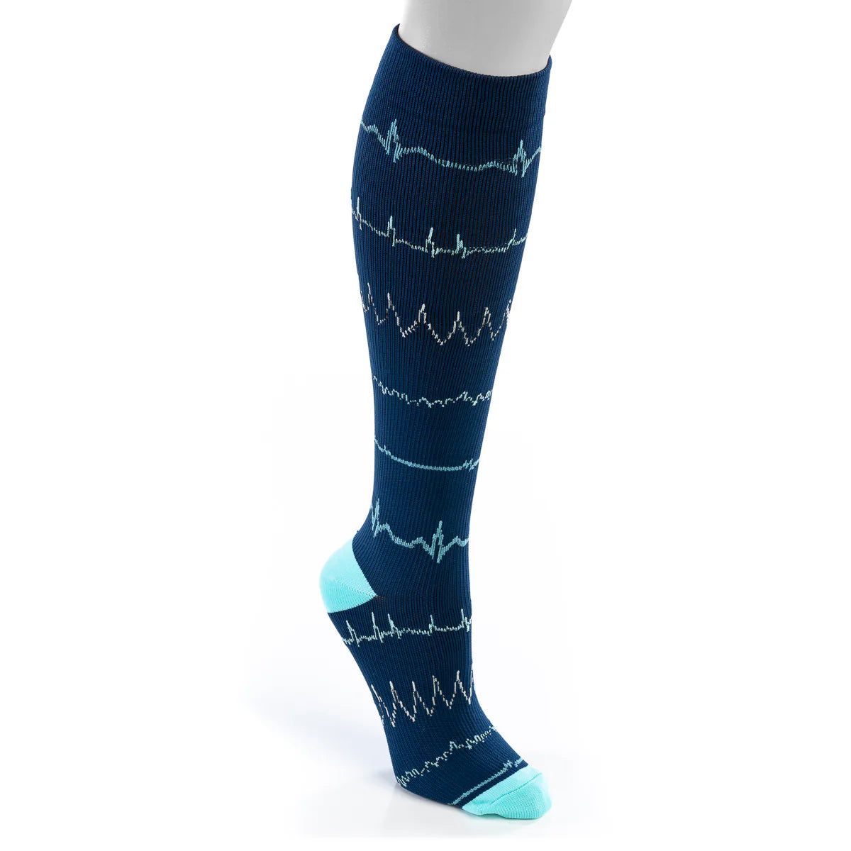 Navy Rhythm Compression Socks (L/XL) - Ascension Golf Carts, LLC