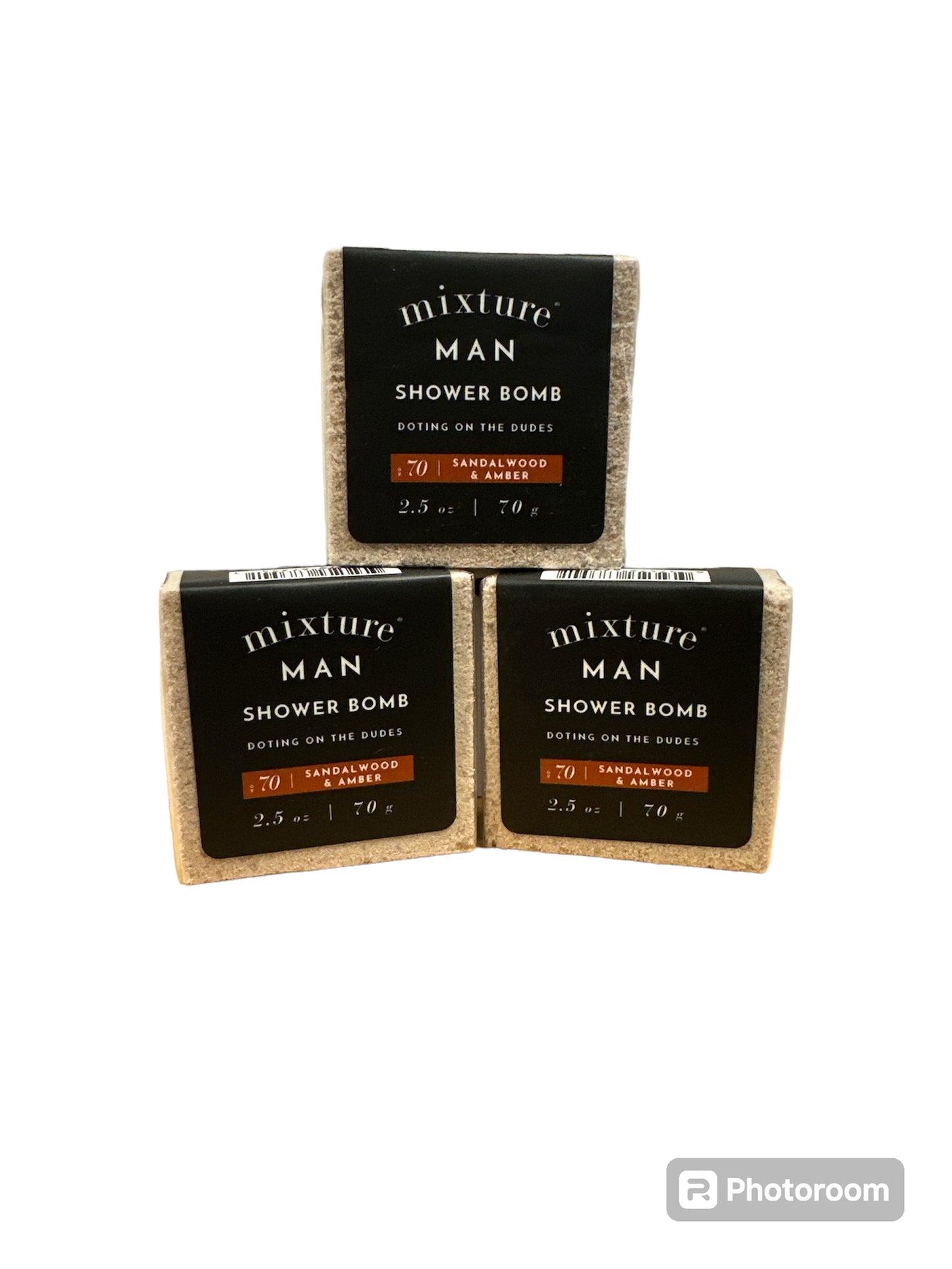 Mixture Man Shower Bomb - No. 70 Sandalwood and Amber - Ascension Golf Carts, LLC