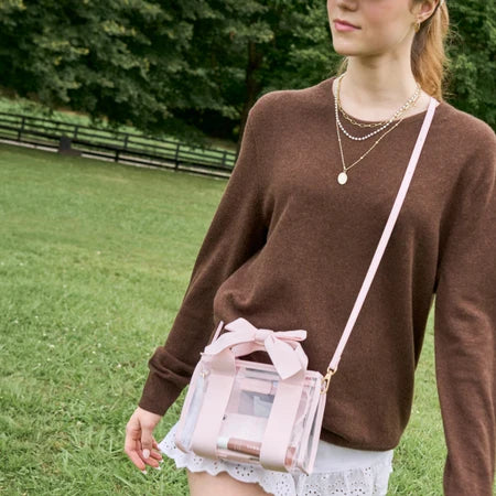 Case-Mate : Ballet Pink Bow Clear Stadium Bag