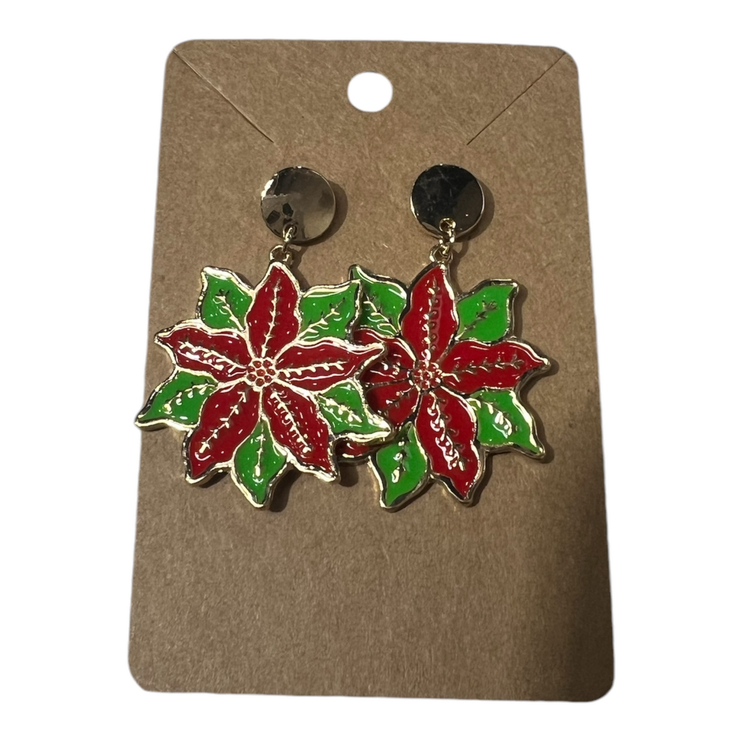 V&L - Poinsettia Earrings