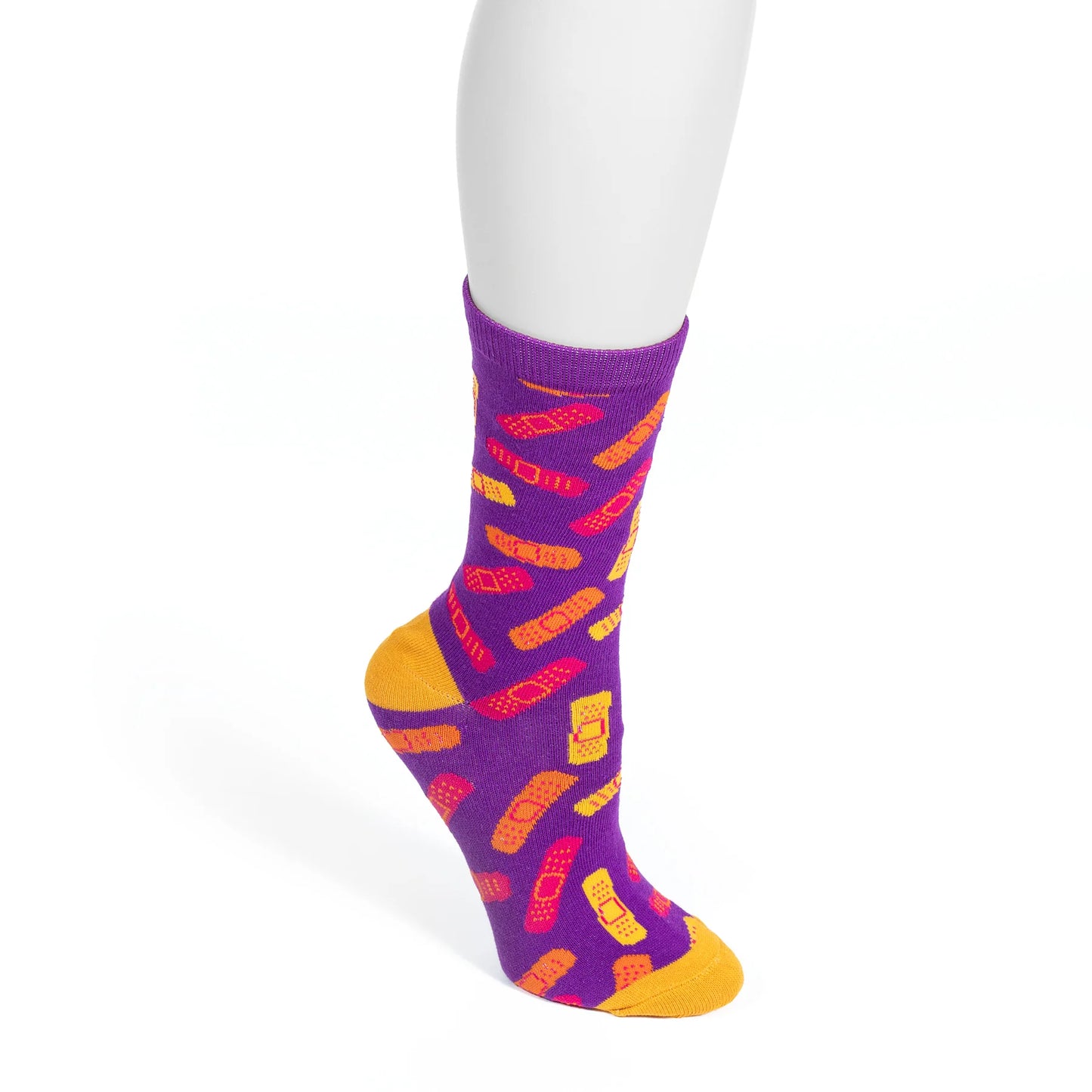 Nurseology - Purple Bandaid Socks