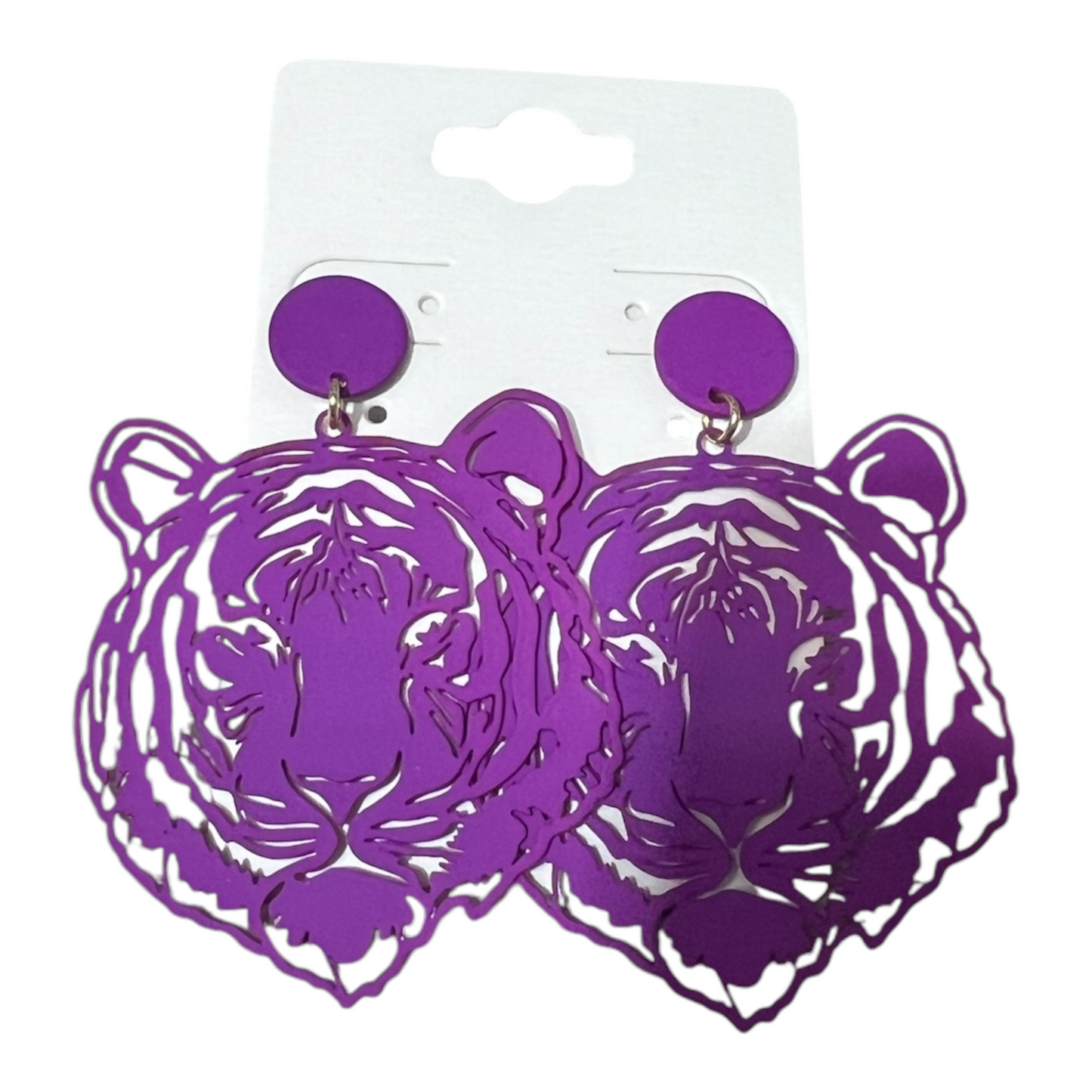 Purple Bengal Earrings