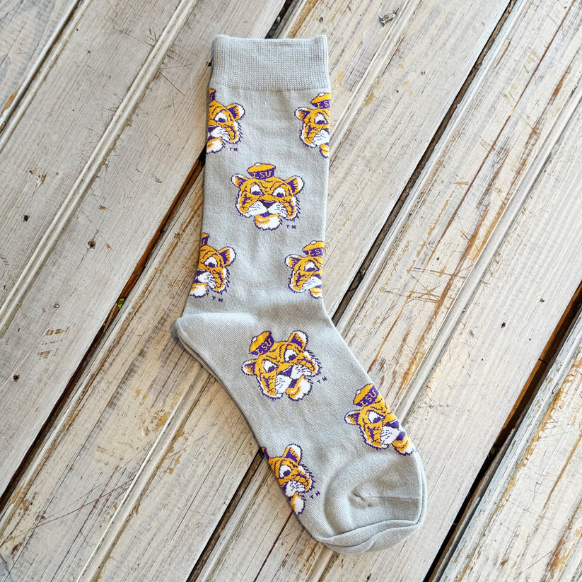 JT X LSU Sailor Mike Socks