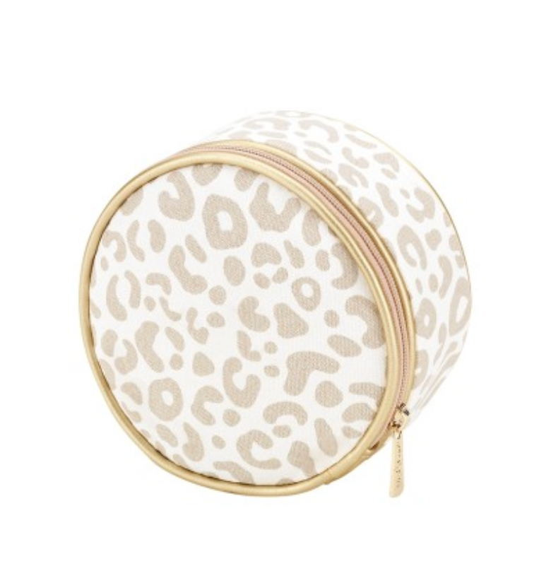 Natural Leopard Jewelry Case