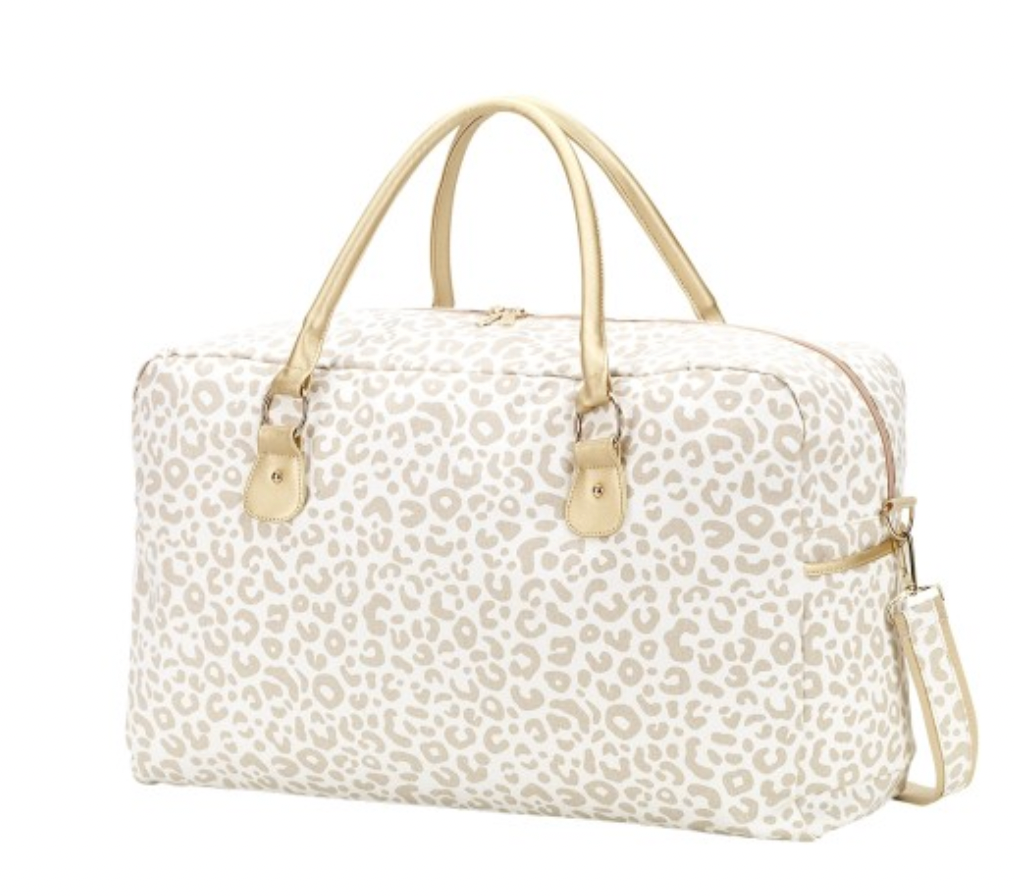 Natural Leopard Travel Bag - Ascension Golf Carts, LLC