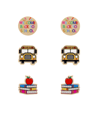 GS - Back to School 3pc Stud Earrings