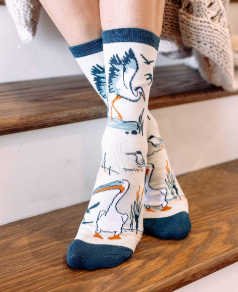 Shore Birds Crew Socks