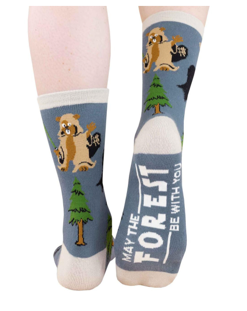 Forest Be With You Crew Socks
