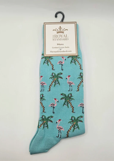 TRS - Men's Christmas Flamingo Socks