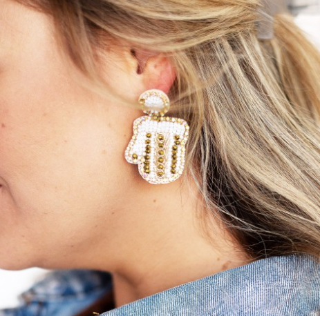 V&L - Mitten Beaded Earrings