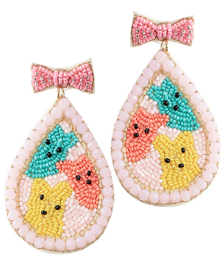 GS - Peeps Beaded Earrings