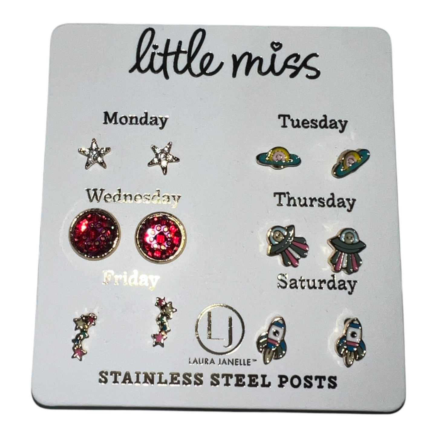 Space Kids 6pk Earrings